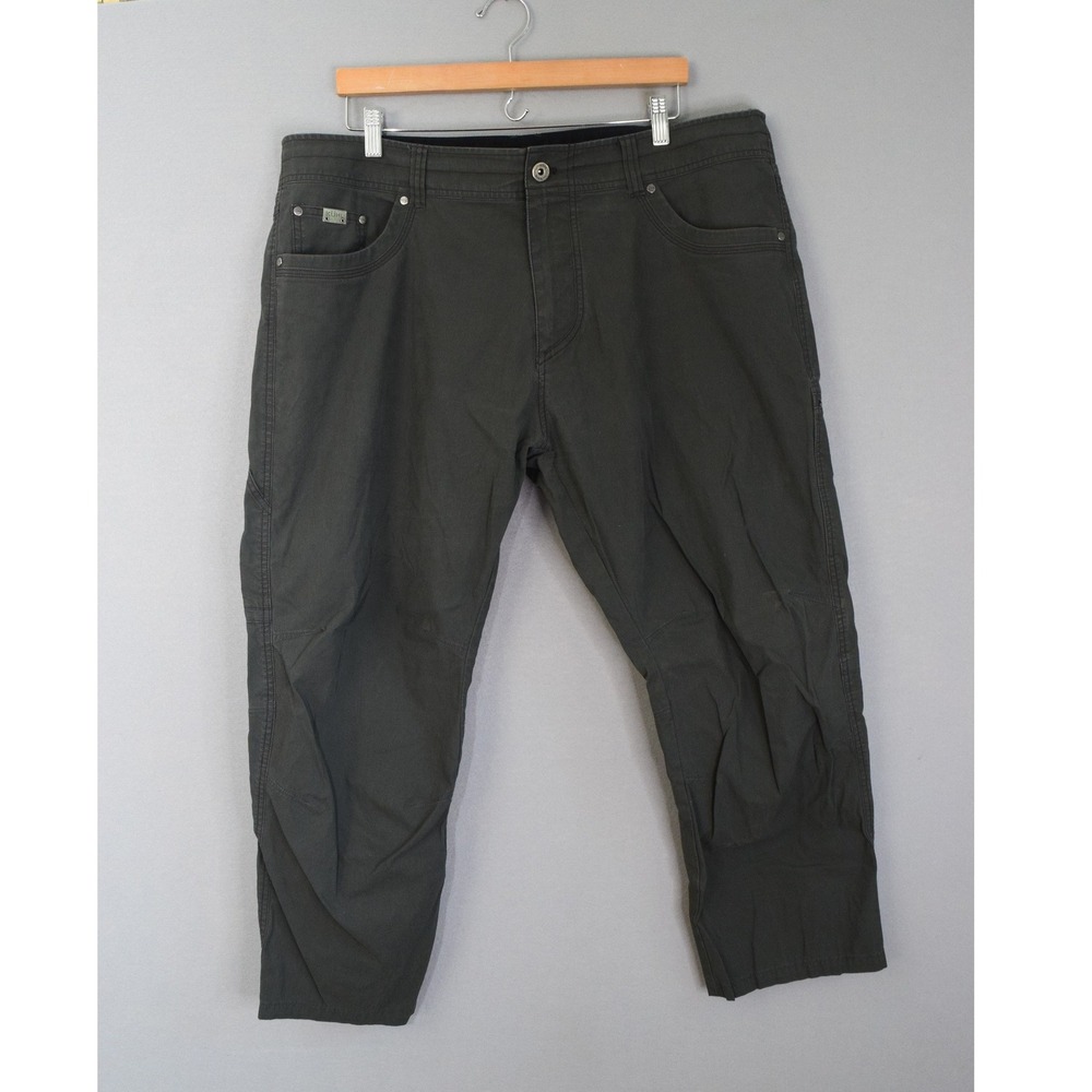 KUHL Revolvr Pants 40x30 Grey UberKuhl Stretch Hiking Outdoor Mens Utility
